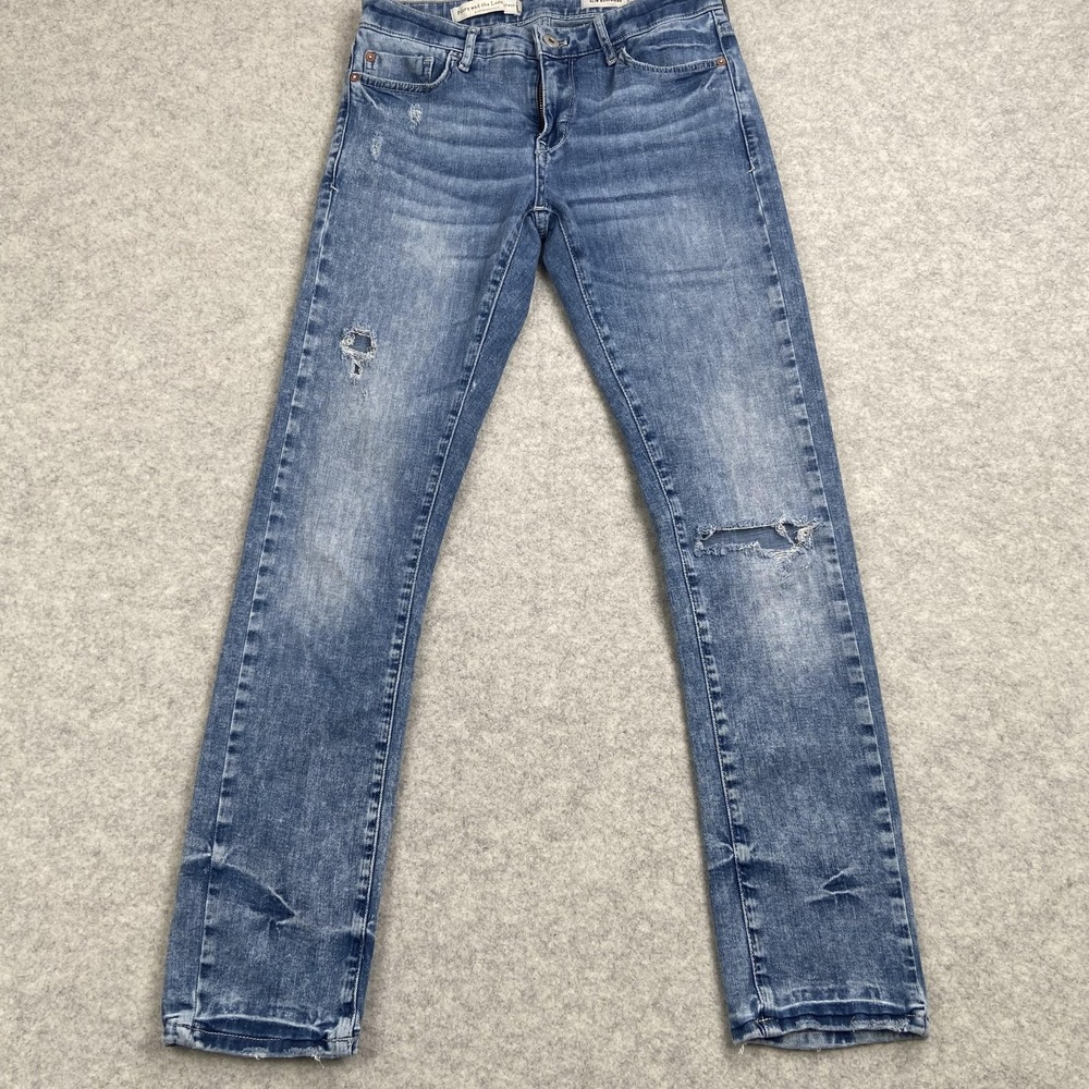 Pilcro And The Letterpress Jeans Womens 25 (27x28) Blue Slim Boyfriend